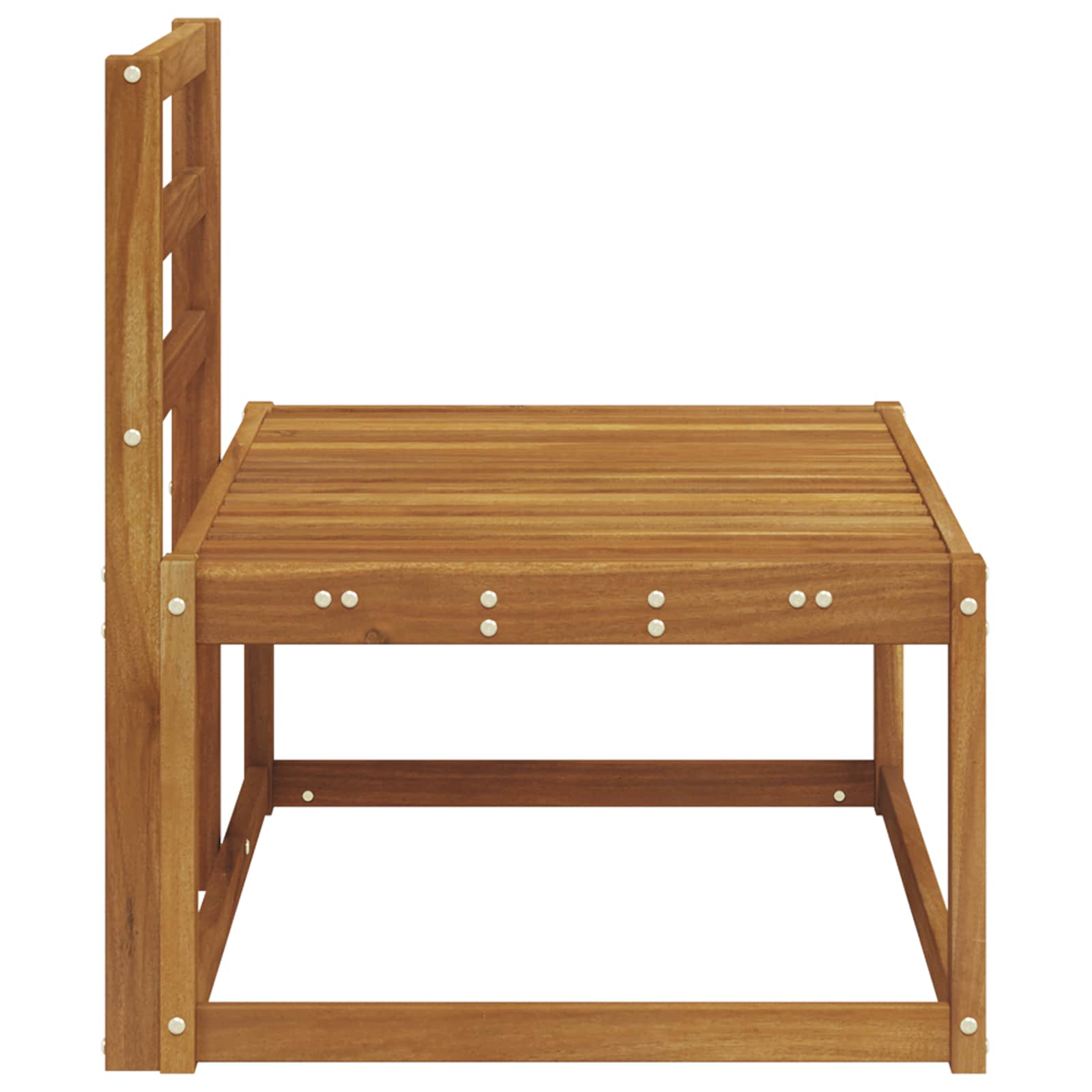 Zunanji končni kavč Naravna 91 x 63 x 73 cm Masiven les akacije - slika 5