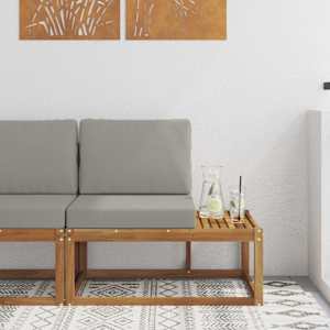 Zunanji končni kavč Naravna 91 x 63 x 73 cm Masiven les akacije