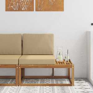 Zunanji končni kavč Naravna 91 x 63 x 73 cm Masiven les akacije