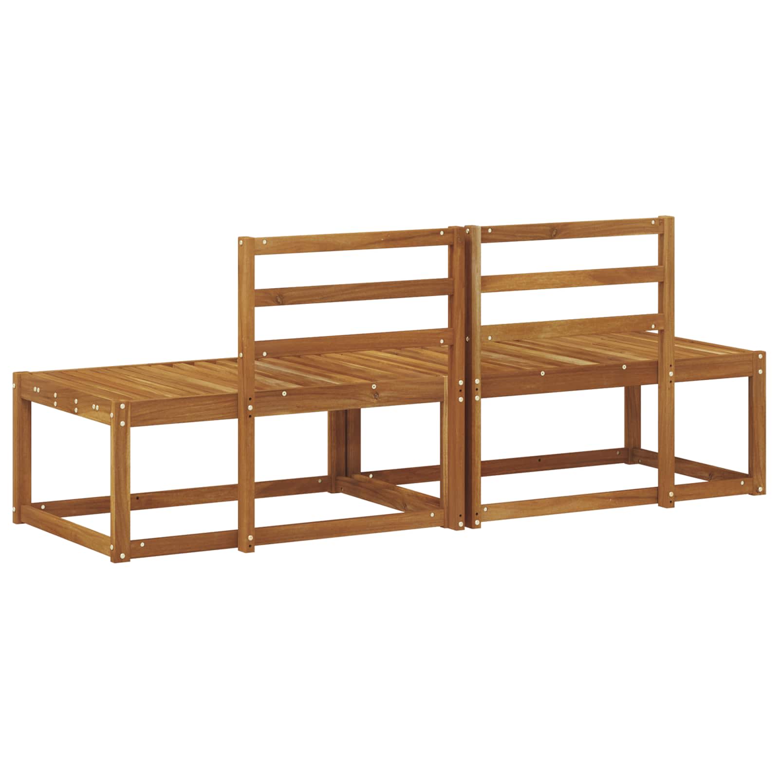 Zunanji končni kavč 2 Kos Naravna 182,5 x 63 x 73 cm - slika 7