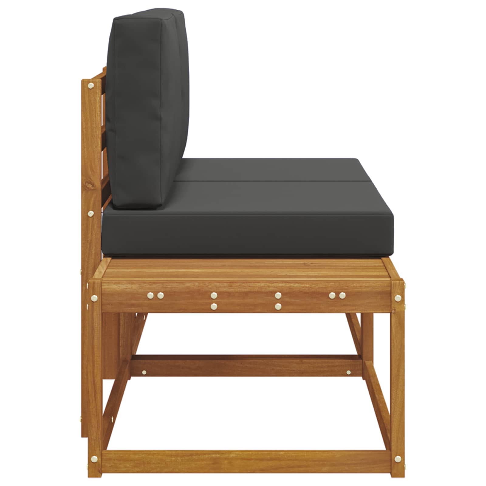 Zunanji končni kavč z blazino 2 Kos Naravna in antracitna - slika 6