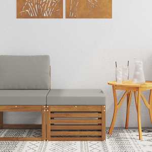 Zunanji puf Masiven les akacije Naravna