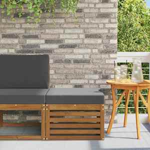 Zunanji puf Masiven les akacije Naravna