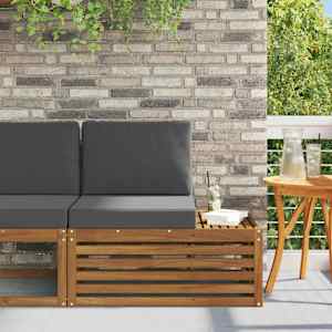 Zunanji konec kavča Naravna 91 x 63 x 73 cm Masiven les akacije