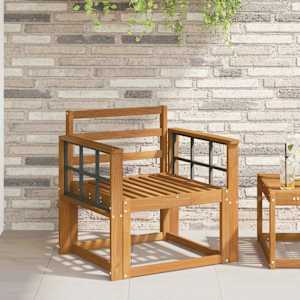 Naslonjalo 2 kos Naravna 60 x 6 x 61 cm Masiven les akacije