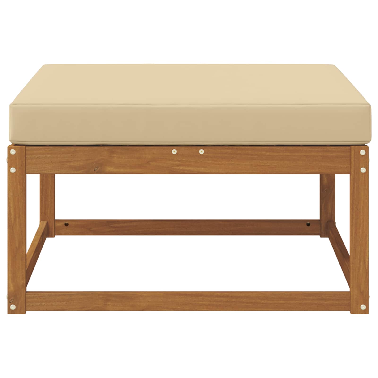 Buiten Voetenbank Massief Acaciahout Naturel image 3