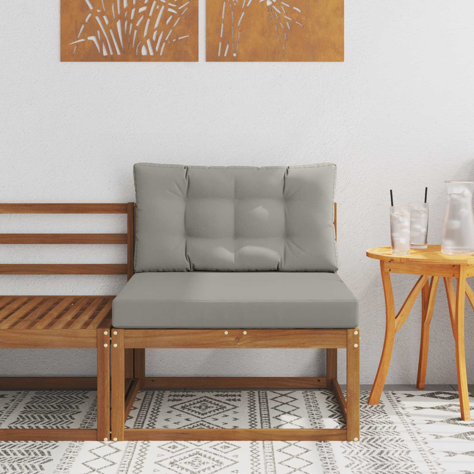 Buiten Midden Sofa Massief Acaciahout Naturel image 1