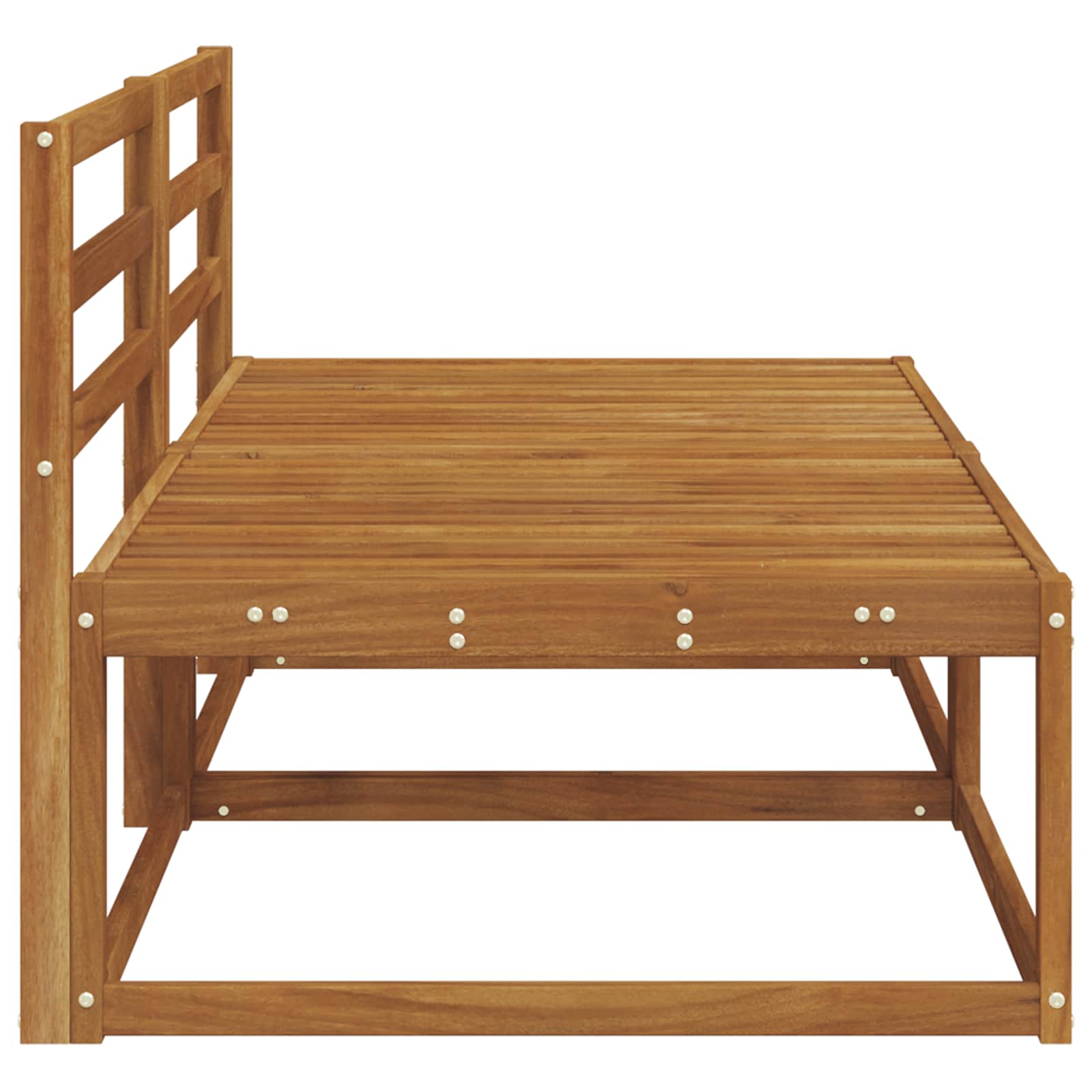 2 Stuk Buiten Midden Sofa Massief Acaciahout Naturel image 4