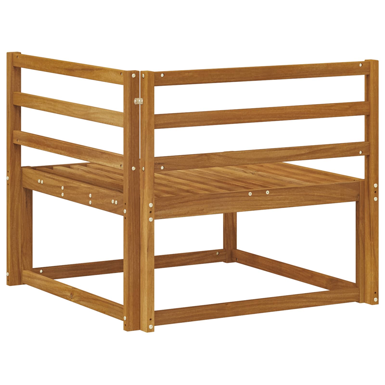 Buiten Hoek Sofa Naturel 83 x 83 x 73 cm Massief Acaciahout image 5