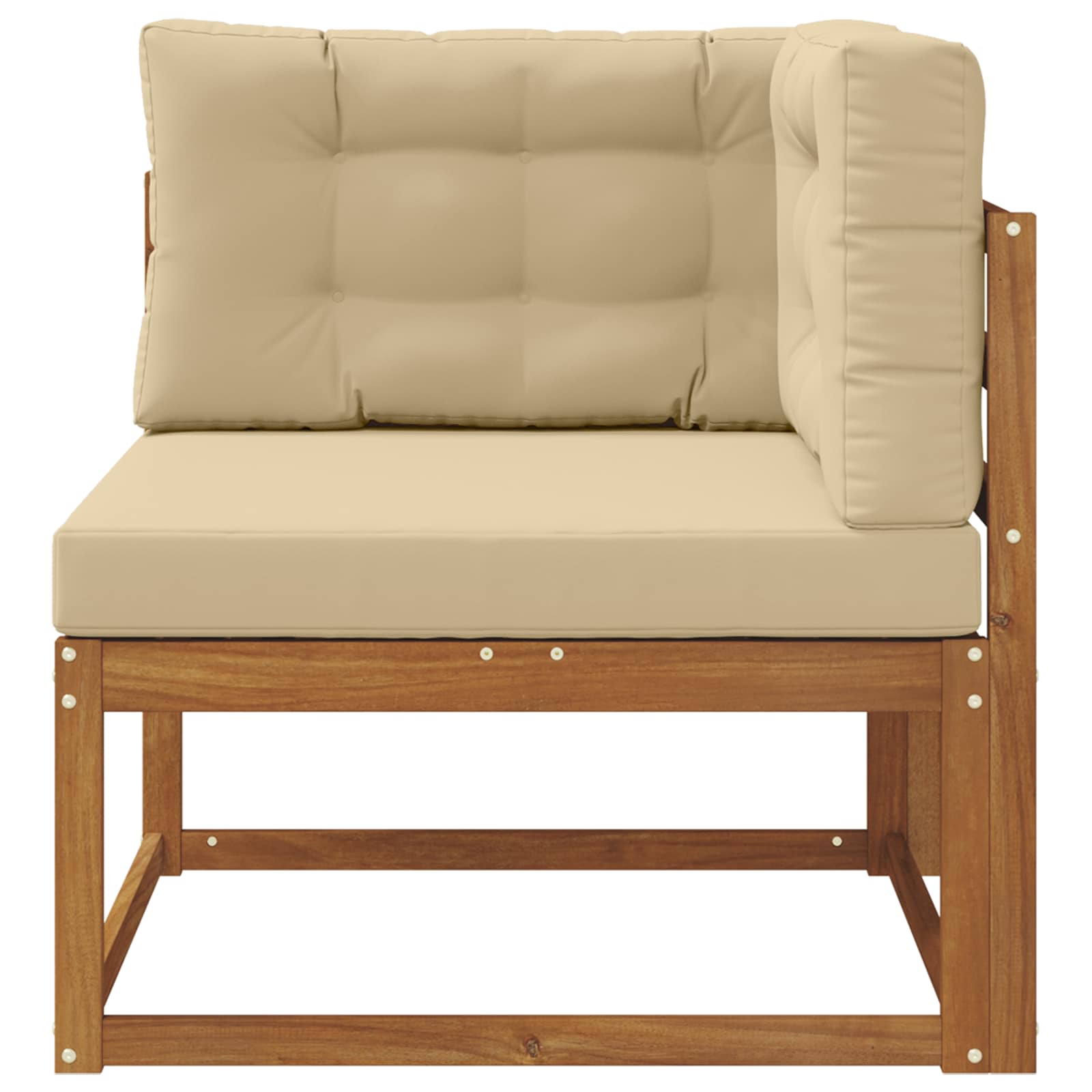 Outdoor Hoekbank Massief Acaciahout Naturel image 3