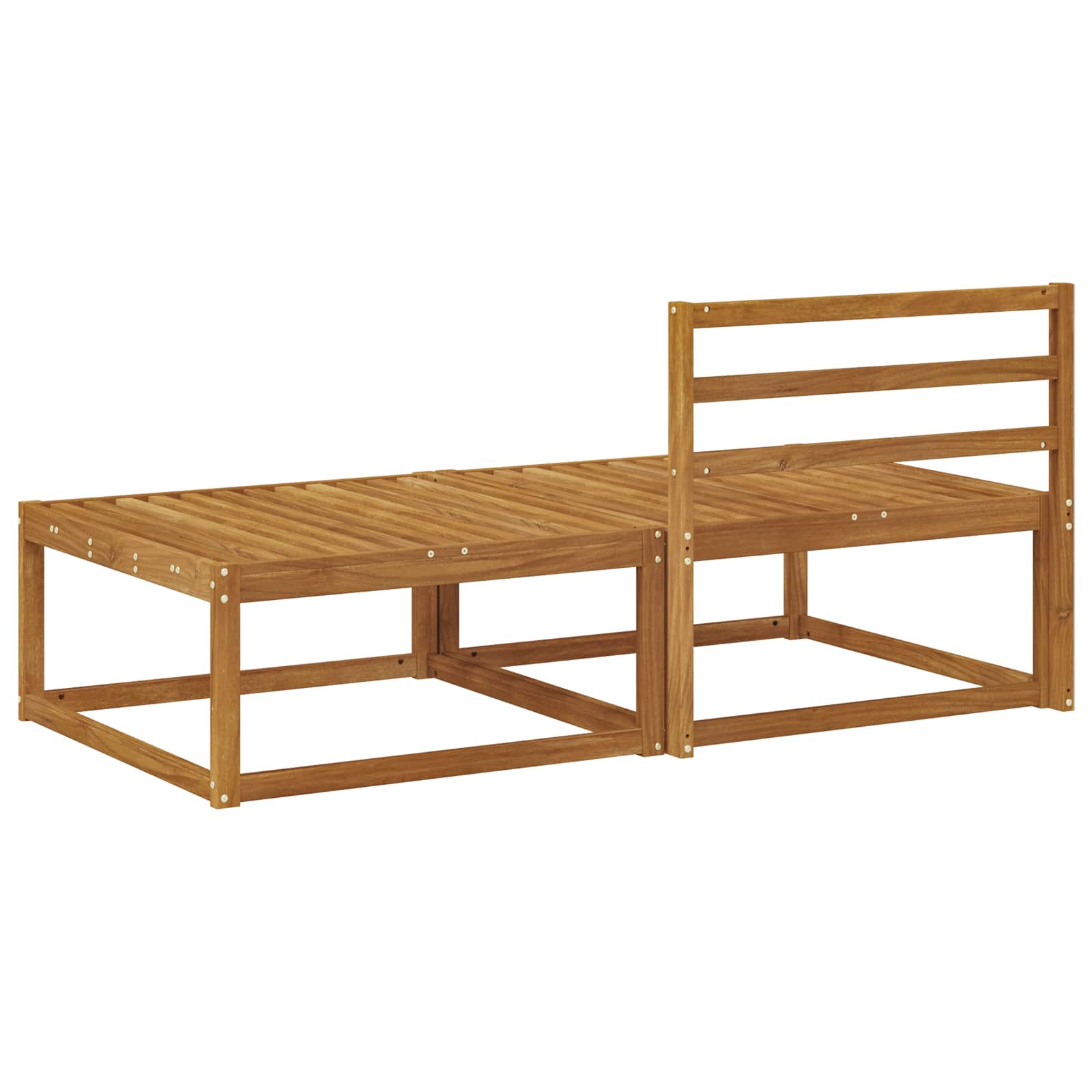 Sectie Sofa Eenheden 2 Stuk Naturel Massief Acaciahout image 5