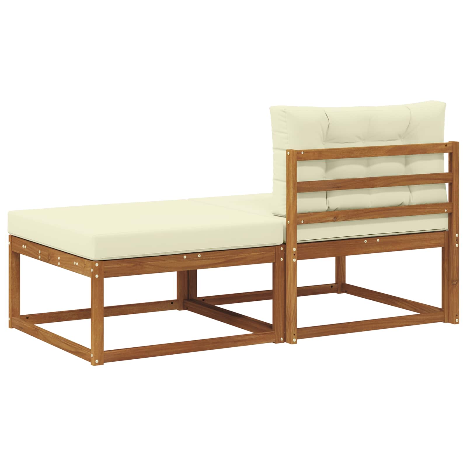 Sectie Sofa Eenheden 2 Stuk Naturel Massief Acaciahout image 5