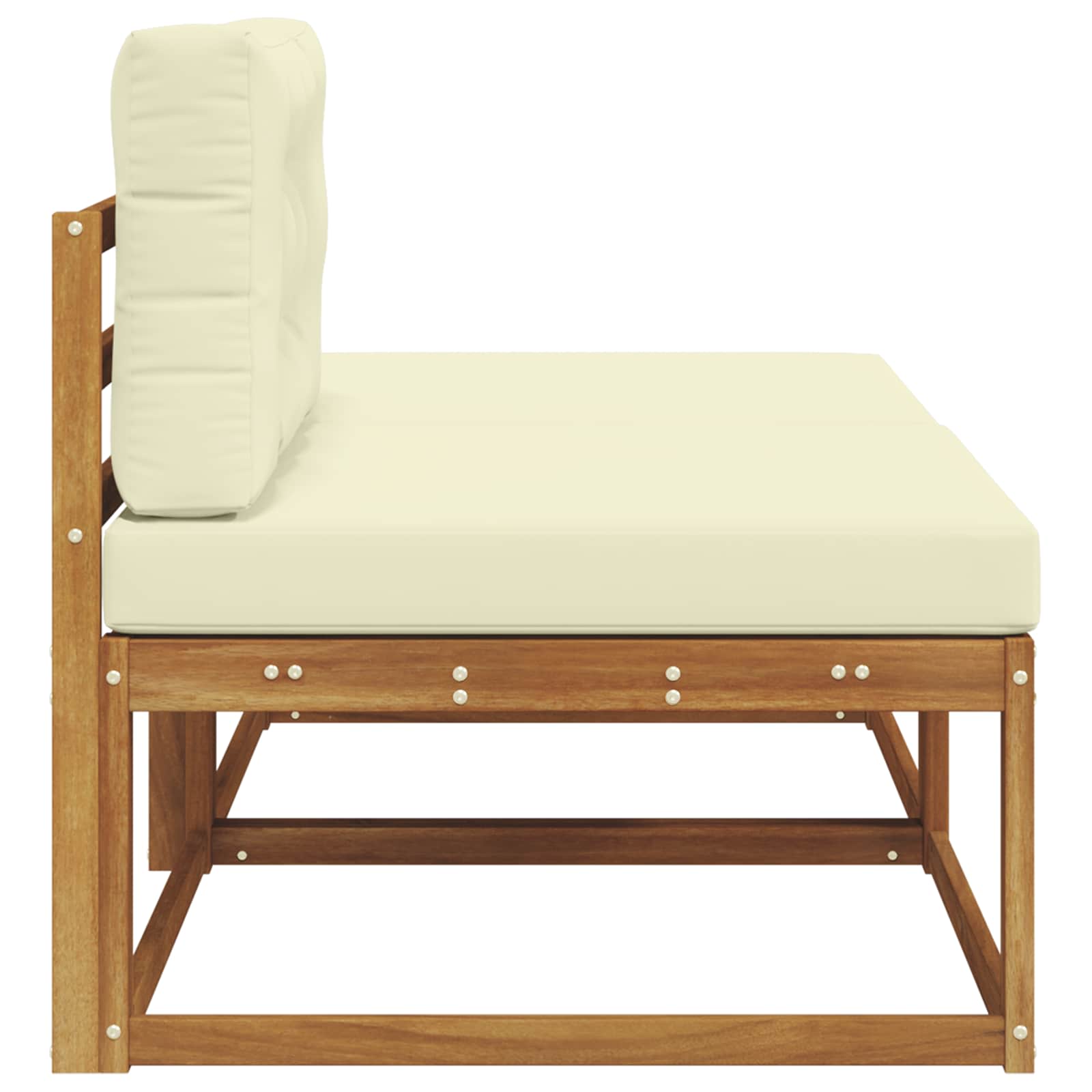 Sectie Sofa Eenheden 2 Stuk Naturel Massief Acaciahout image 4