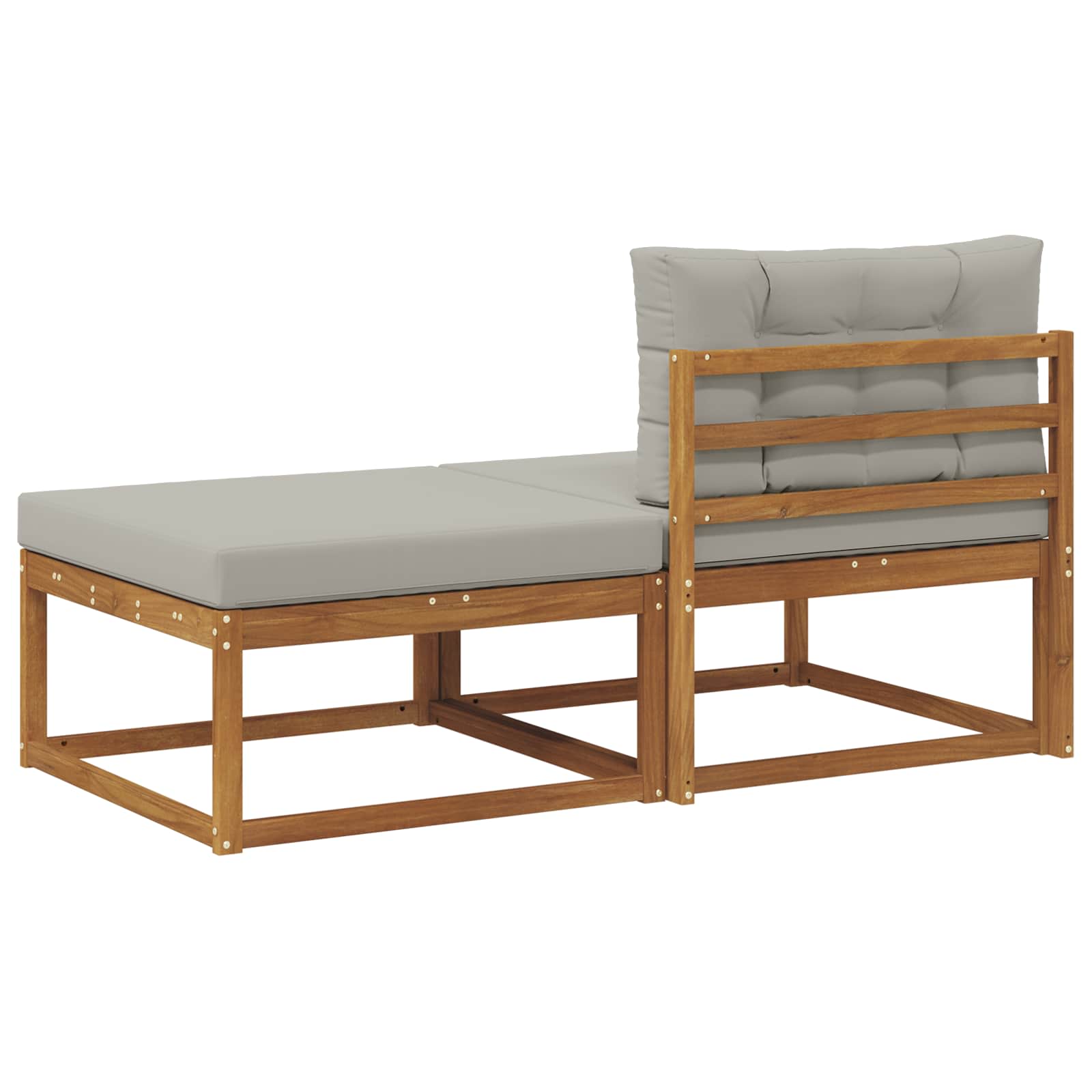 Sectie Sofa Eenheden 2 Stuk Naturel Massief Acaciahout image 5