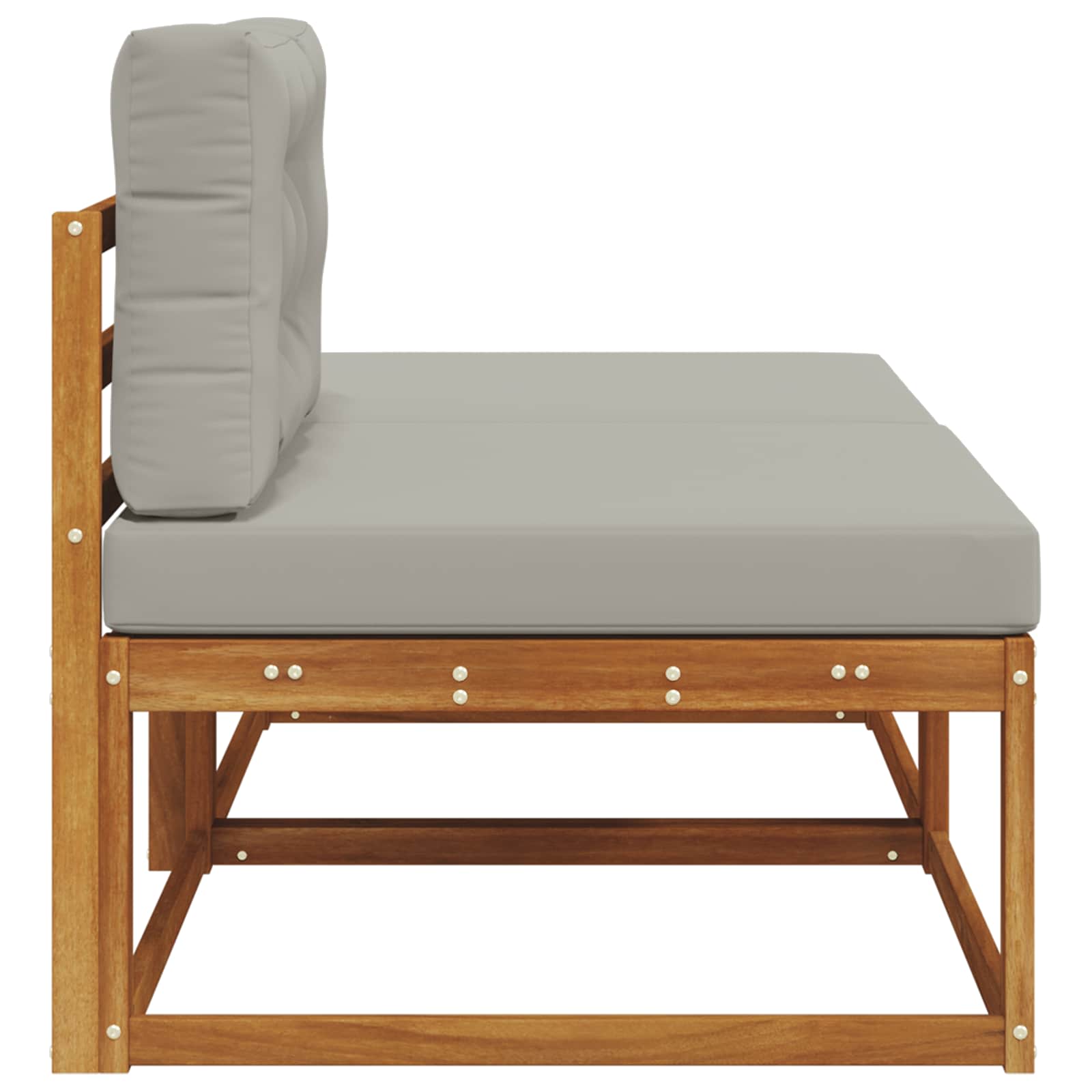 Sectie Sofa Eenheden 2 Stuk Naturel Massief Acaciahout image 4