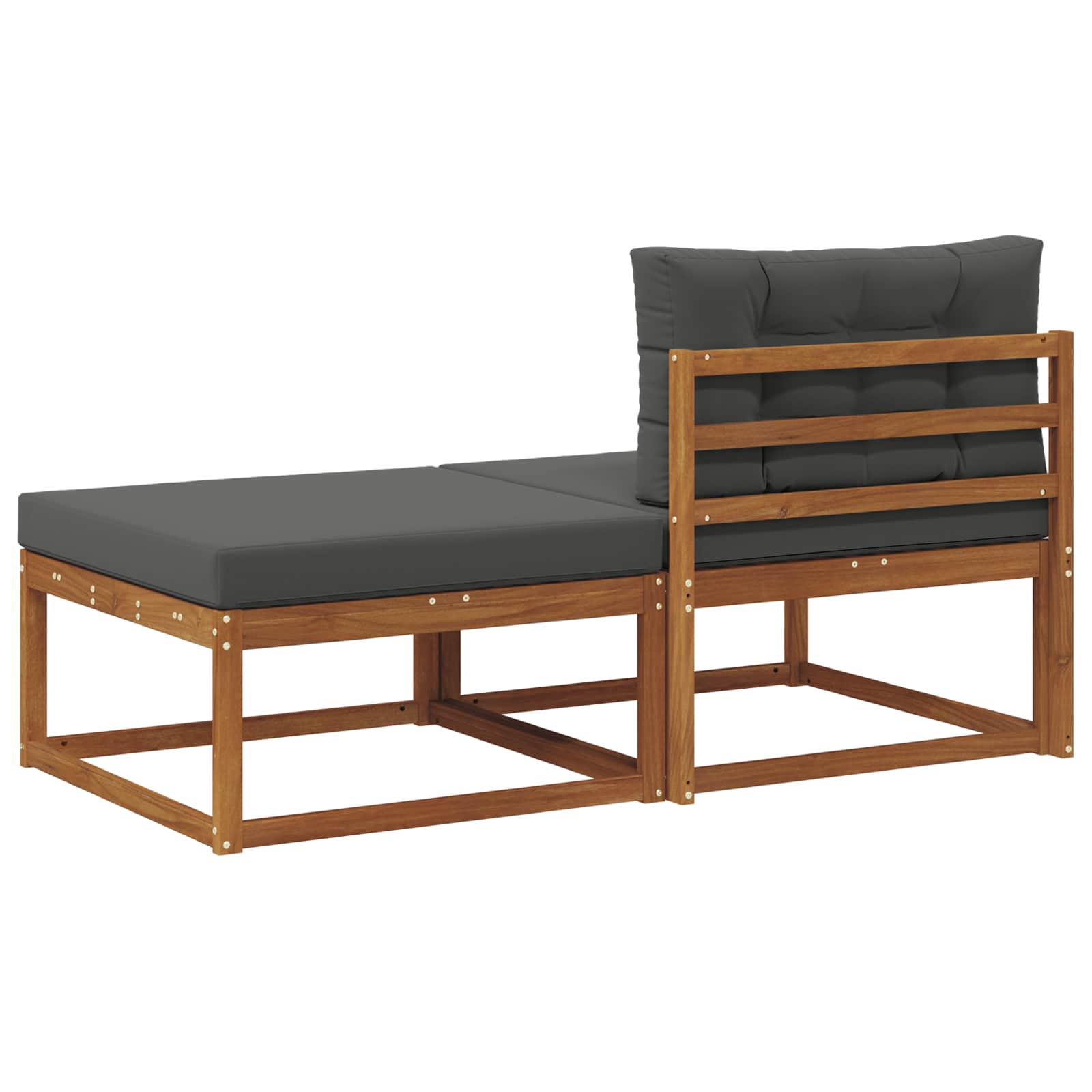 Sectie Sofa Eenheden 2 Stuk Naturel Massief Acaciahout image 5