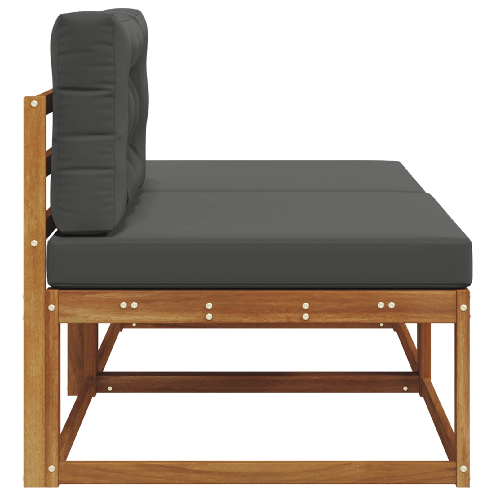 Sectie Sofa Eenheden 2 Stuk Naturel Massief Acaciahout image 4