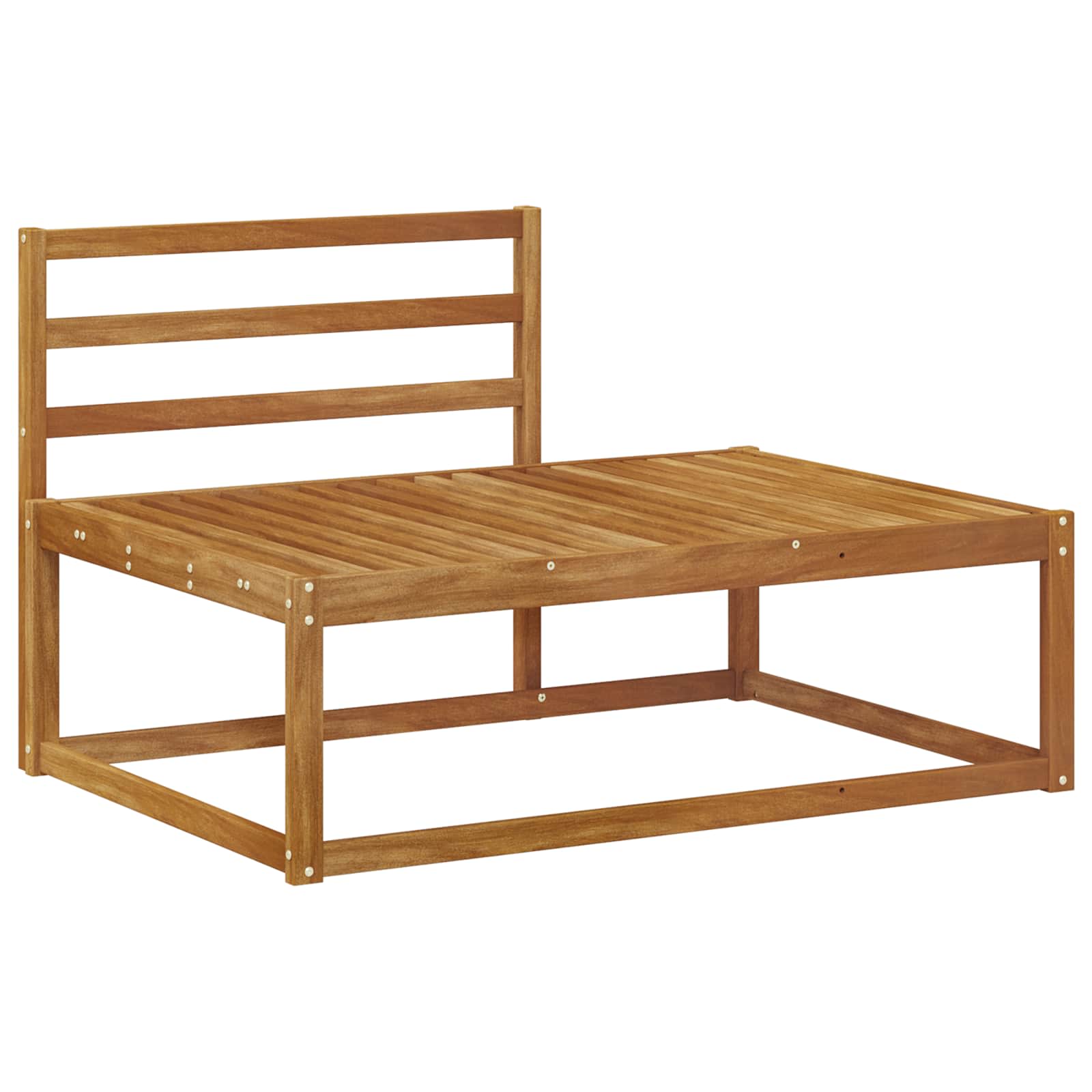 Buiten Eindbank Naturel 115 x 83 x 73 cm Massief Acaciahout image 2