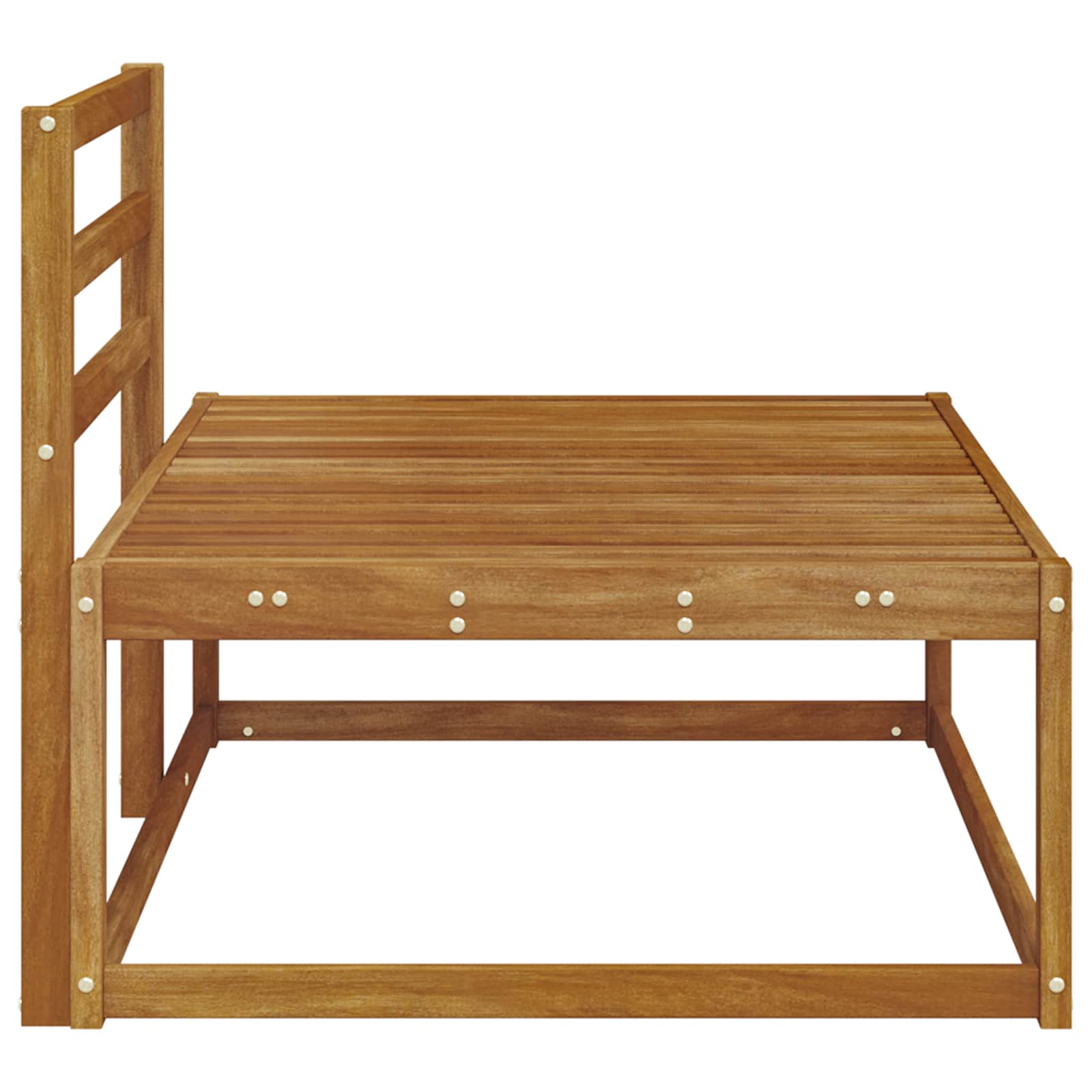 Buiten Eindbank Naturel 115 x 83 x 73 cm Massief Acaciahout image 5