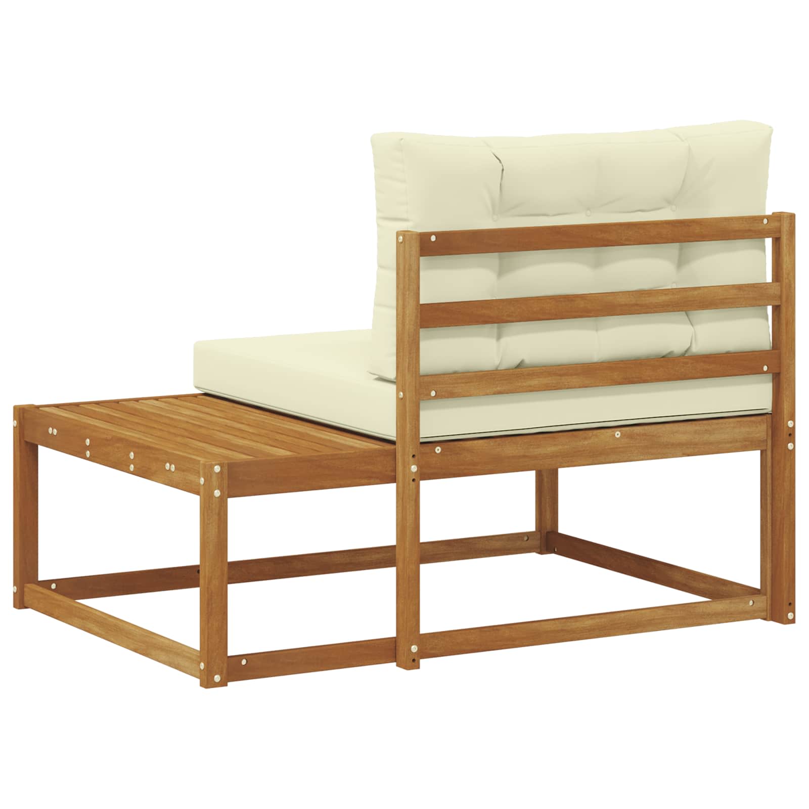 Buiten Eindbank Naturel 115 x 83 x 73 cm Massief Acaciahout image 6