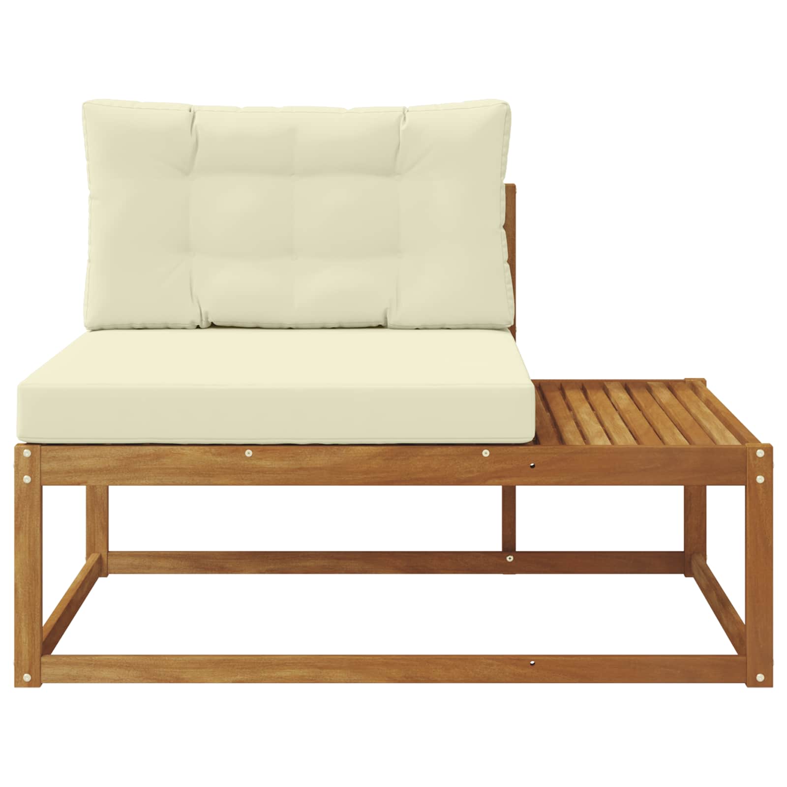 Buiten Eindbank Naturel 115 x 83 x 73 cm Massief Acaciahout image 4