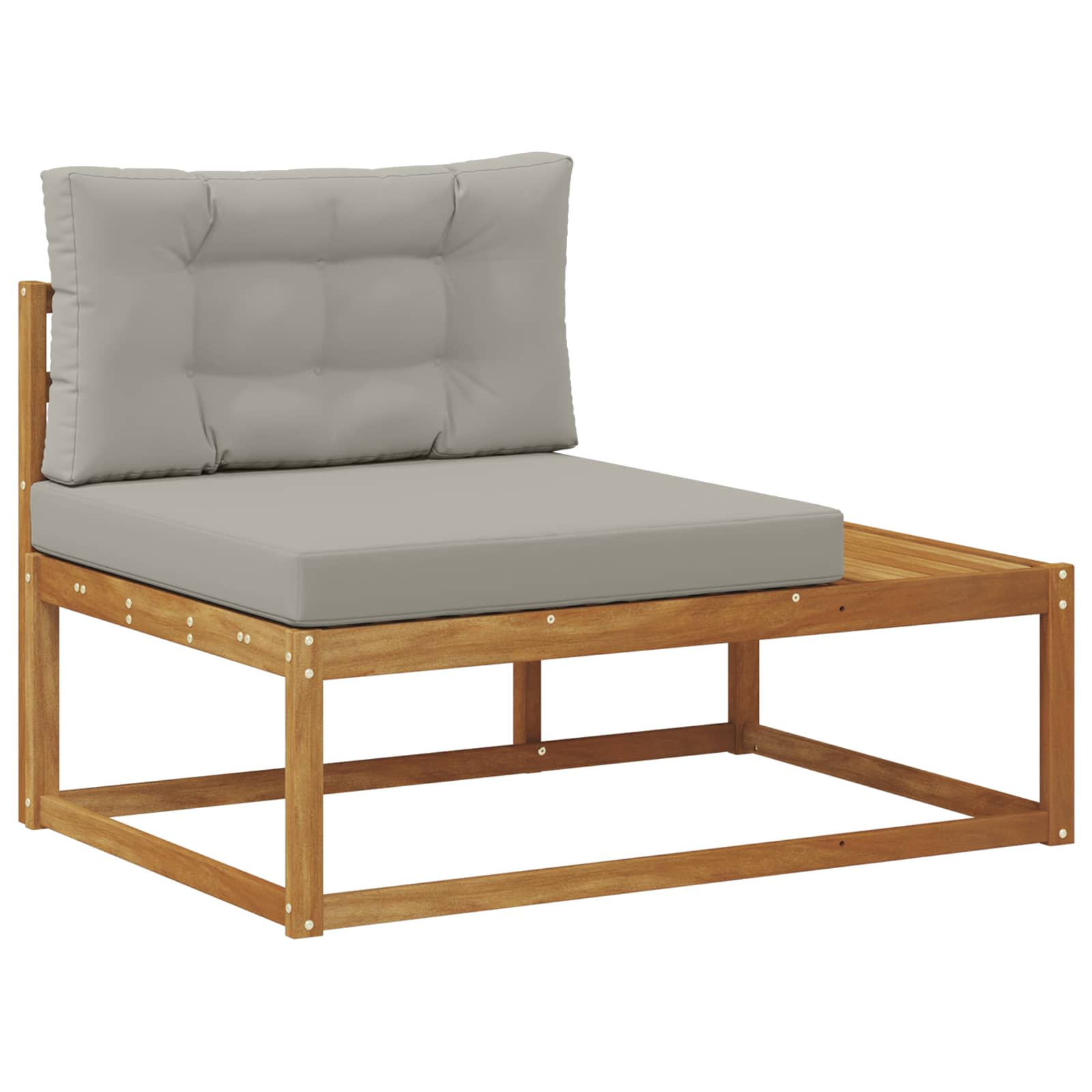 Buiten Eindbank Naturel 115 x 83 x 73 cm Massief Acaciahout image 2