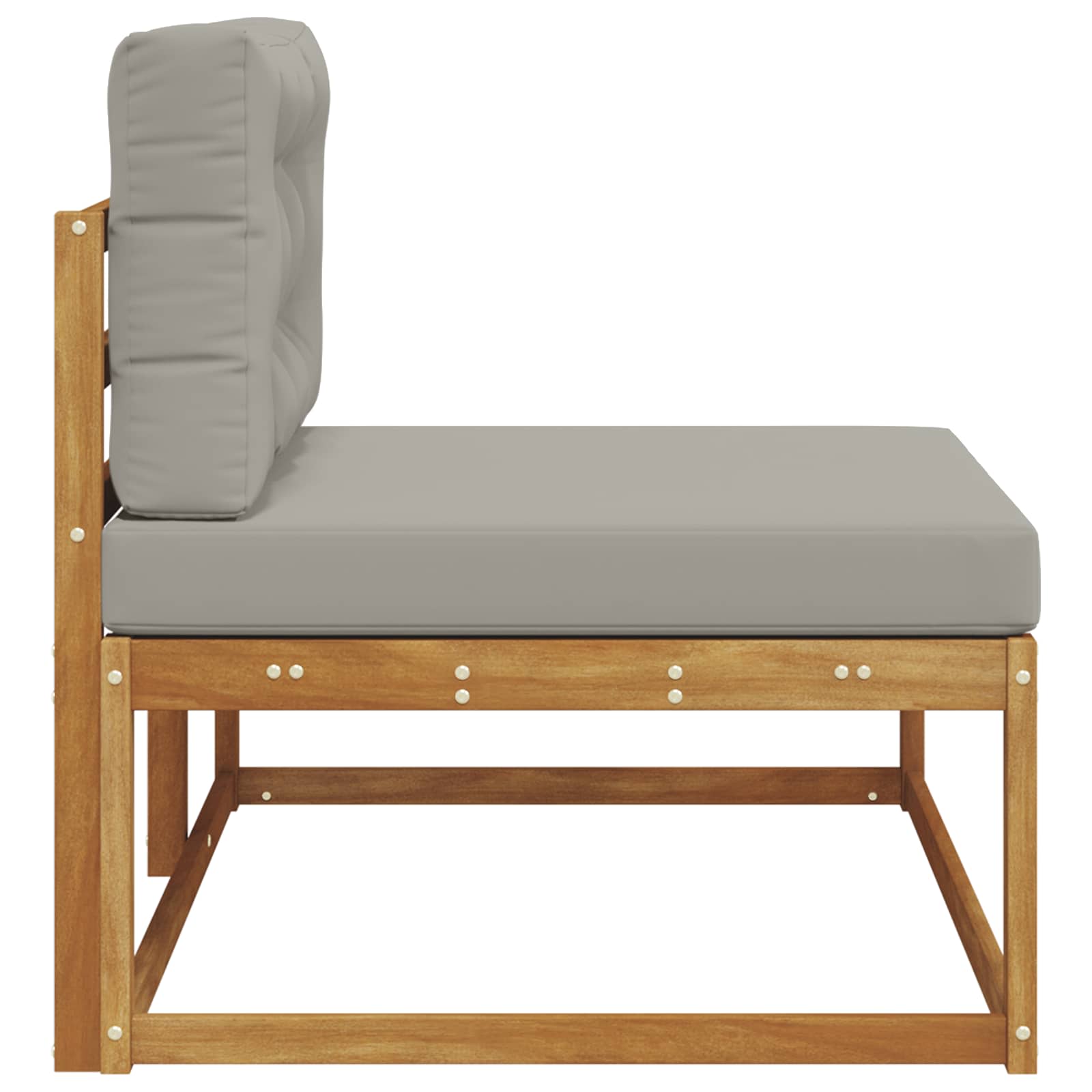 Buiten Eindbank Naturel 115 x 83 x 73 cm Massief Acaciahout image 5