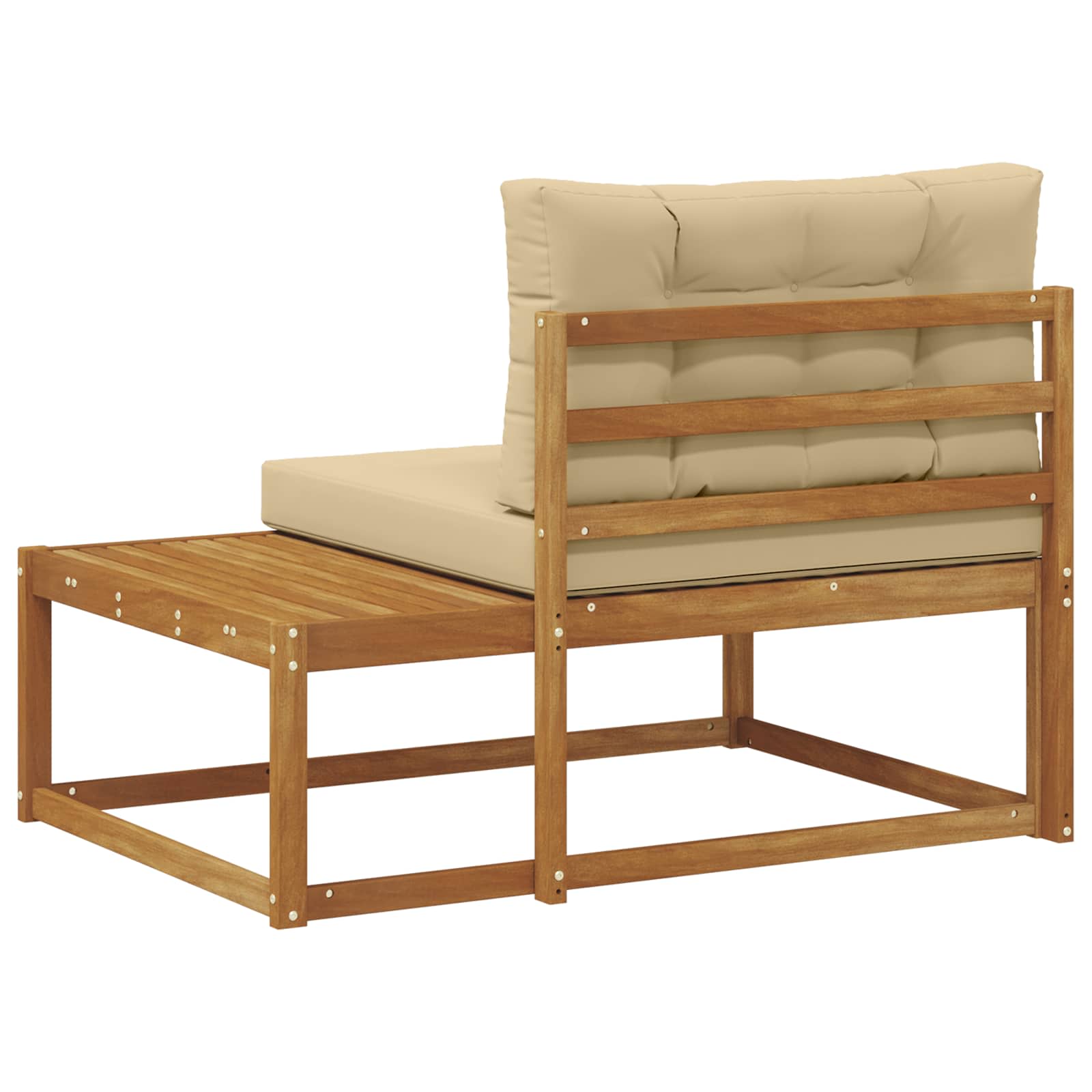 Buiten Eindbank Naturel 115 x 83 x 73 cm Massief Acaciahout image 6