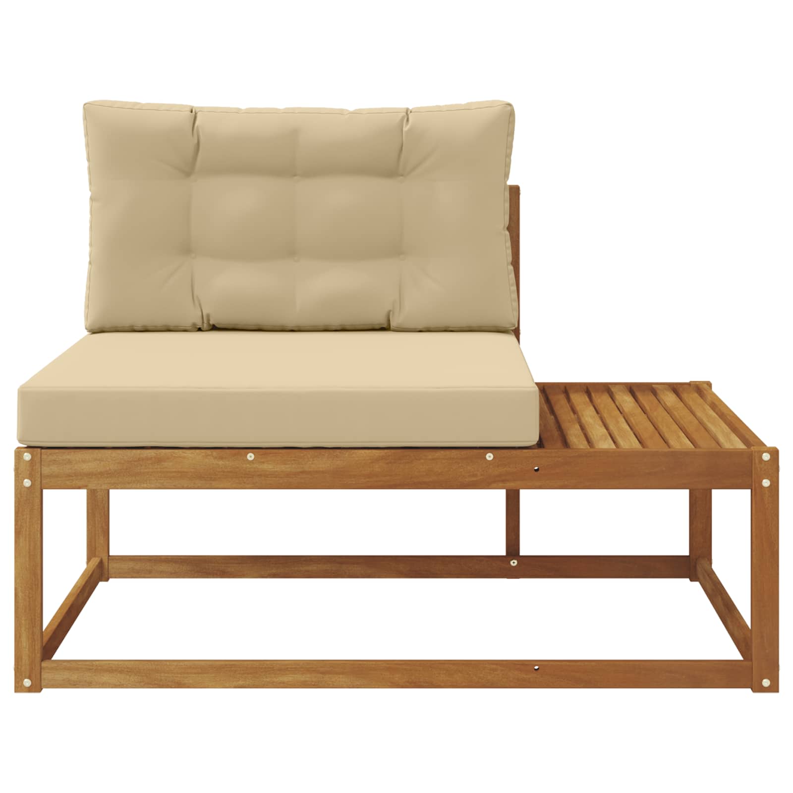 Buiten Eindbank Naturel 115 x 83 x 73 cm Massief Acaciahout image 4