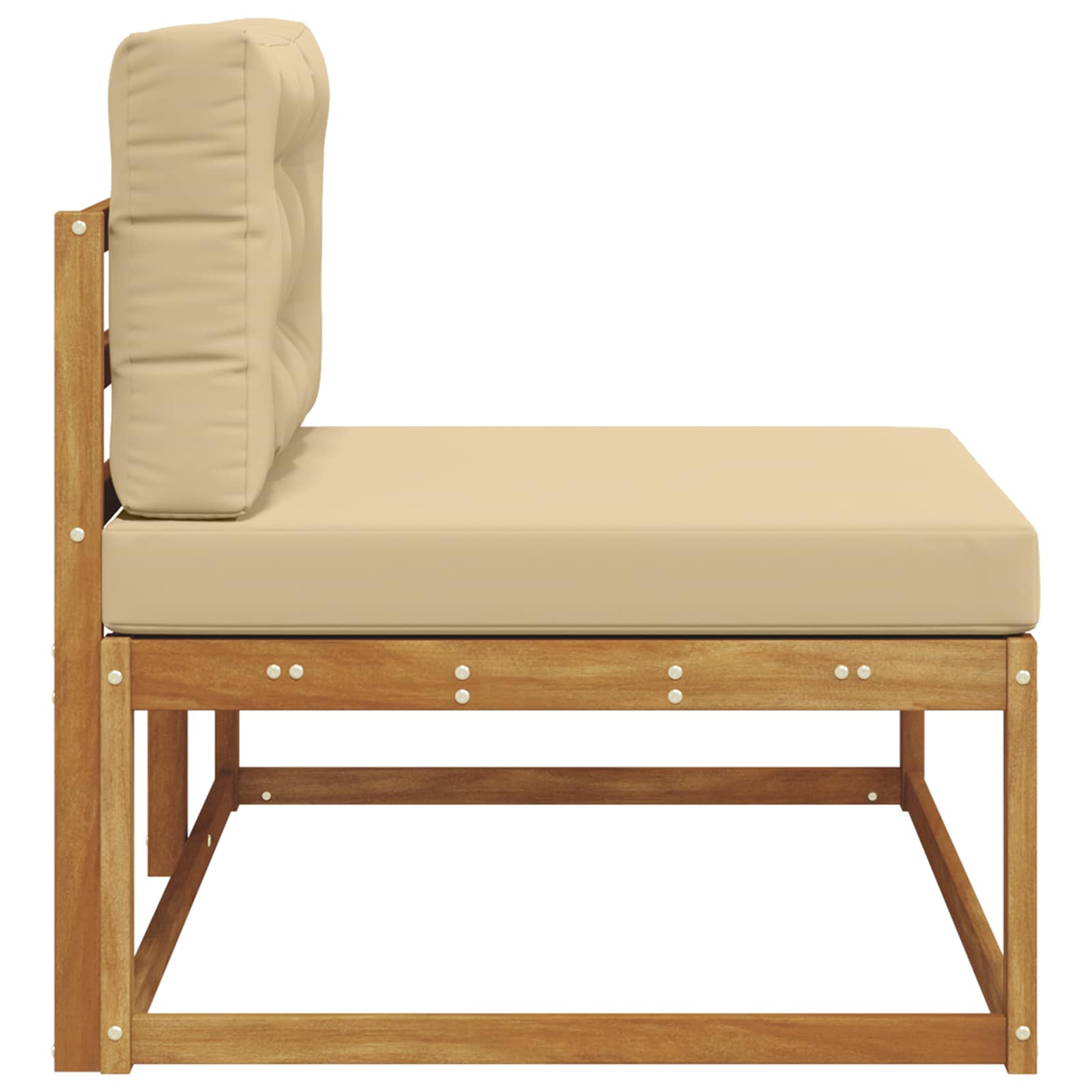 Buiten Eindbank Naturel 115 x 83 x 73 cm Massief Acaciahout image 5