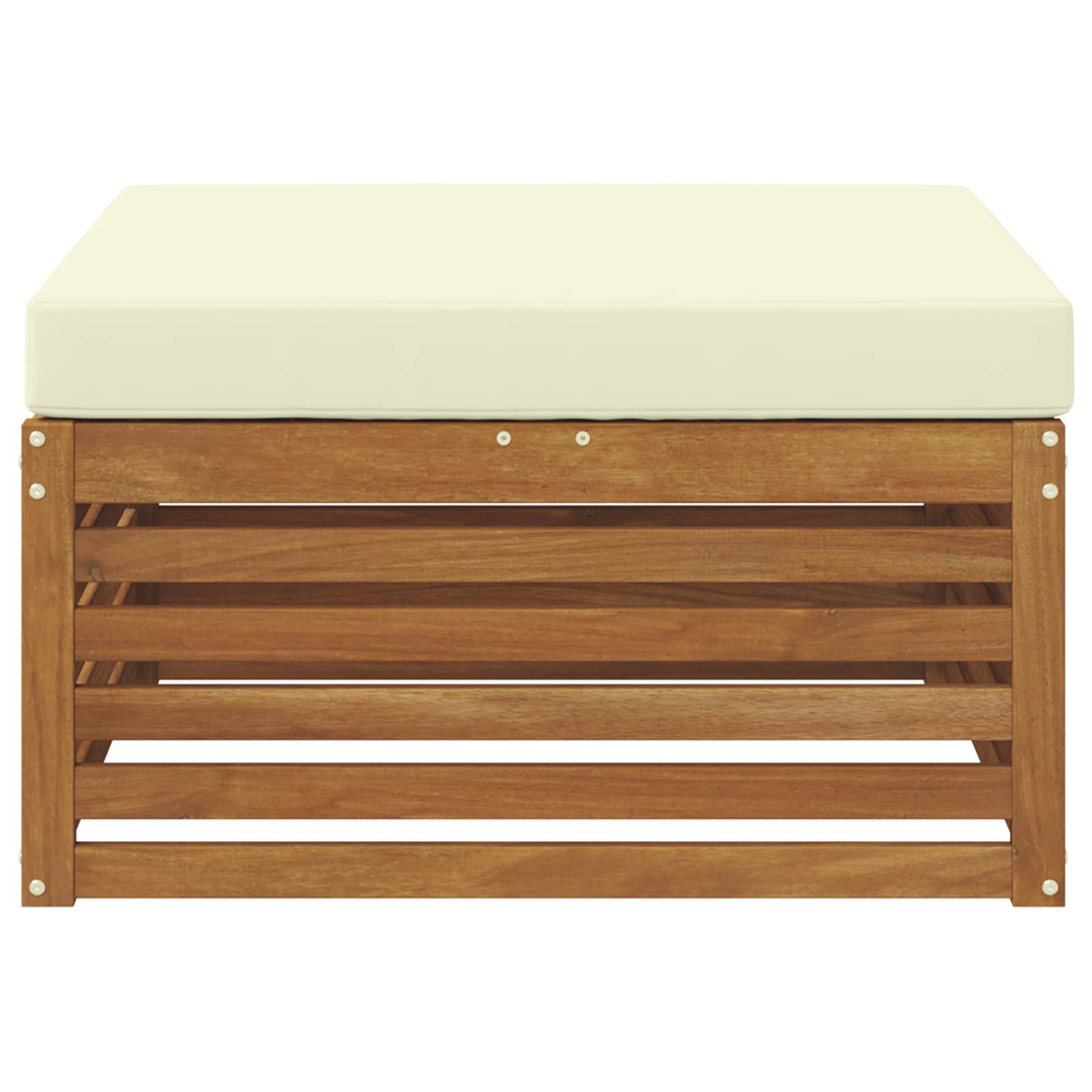 Buiten Voetenbank Massief Acaciahout Naturel image 3