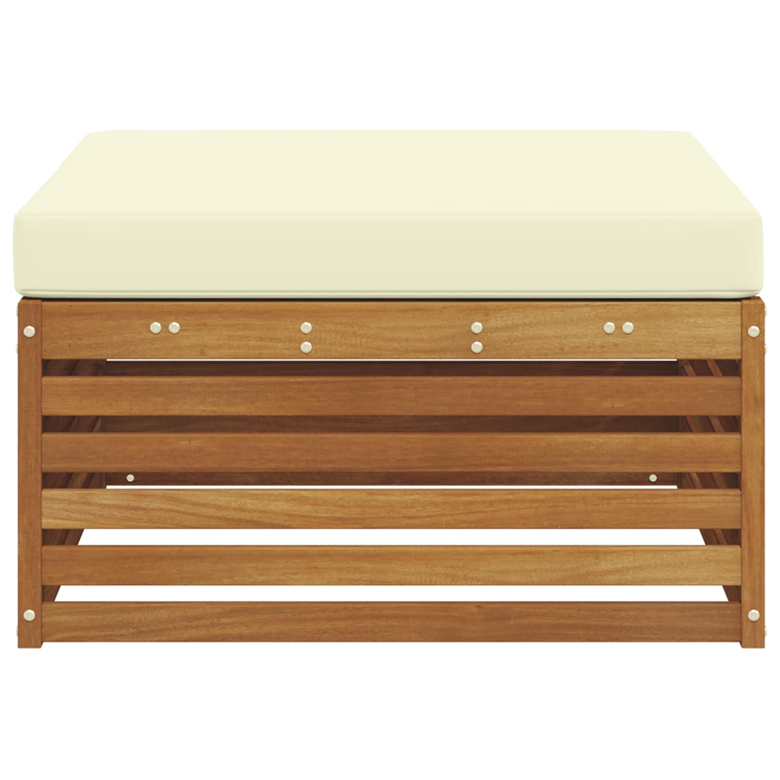 Buiten Voetenbank Massief Acaciahout Naturel image 4