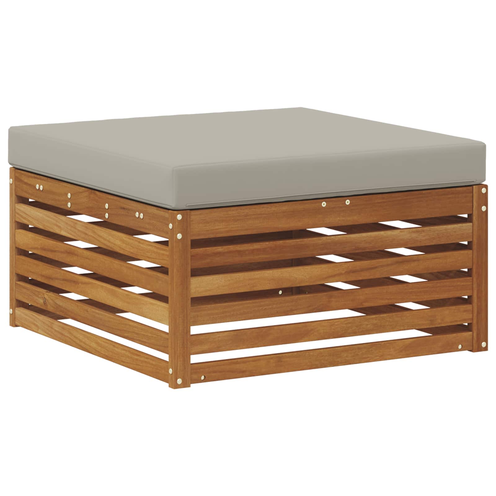 Buiten Voetenbank Massief Acaciahout Naturel image 5