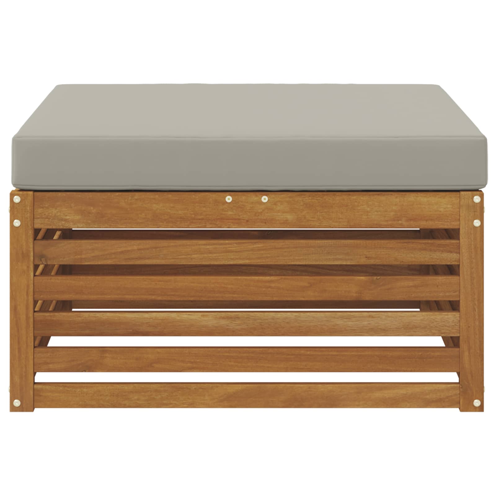 Buiten Voetenbank Massief Acaciahout Naturel image 3