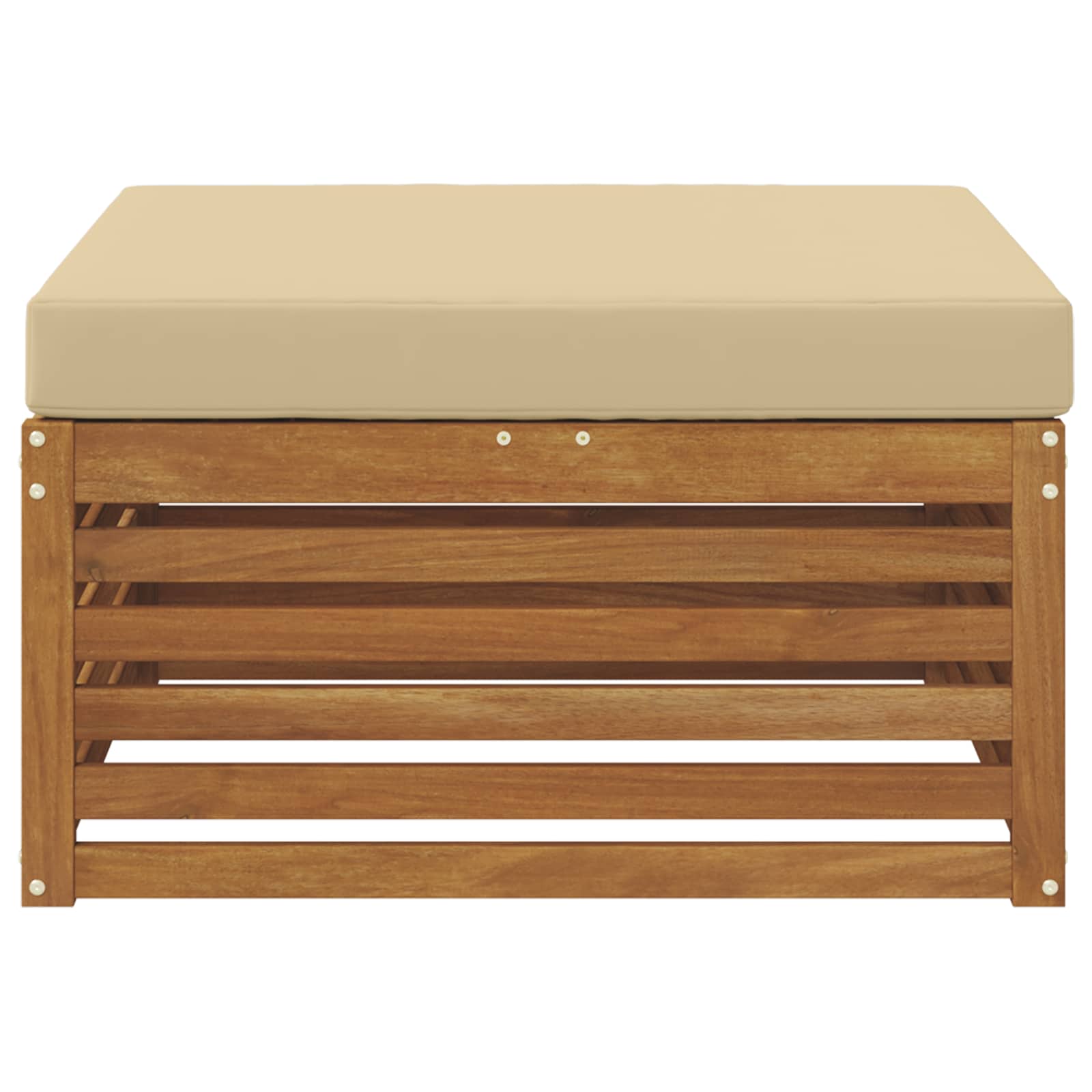 Buiten Voetenbank Massief Acaciahout Naturel image 3