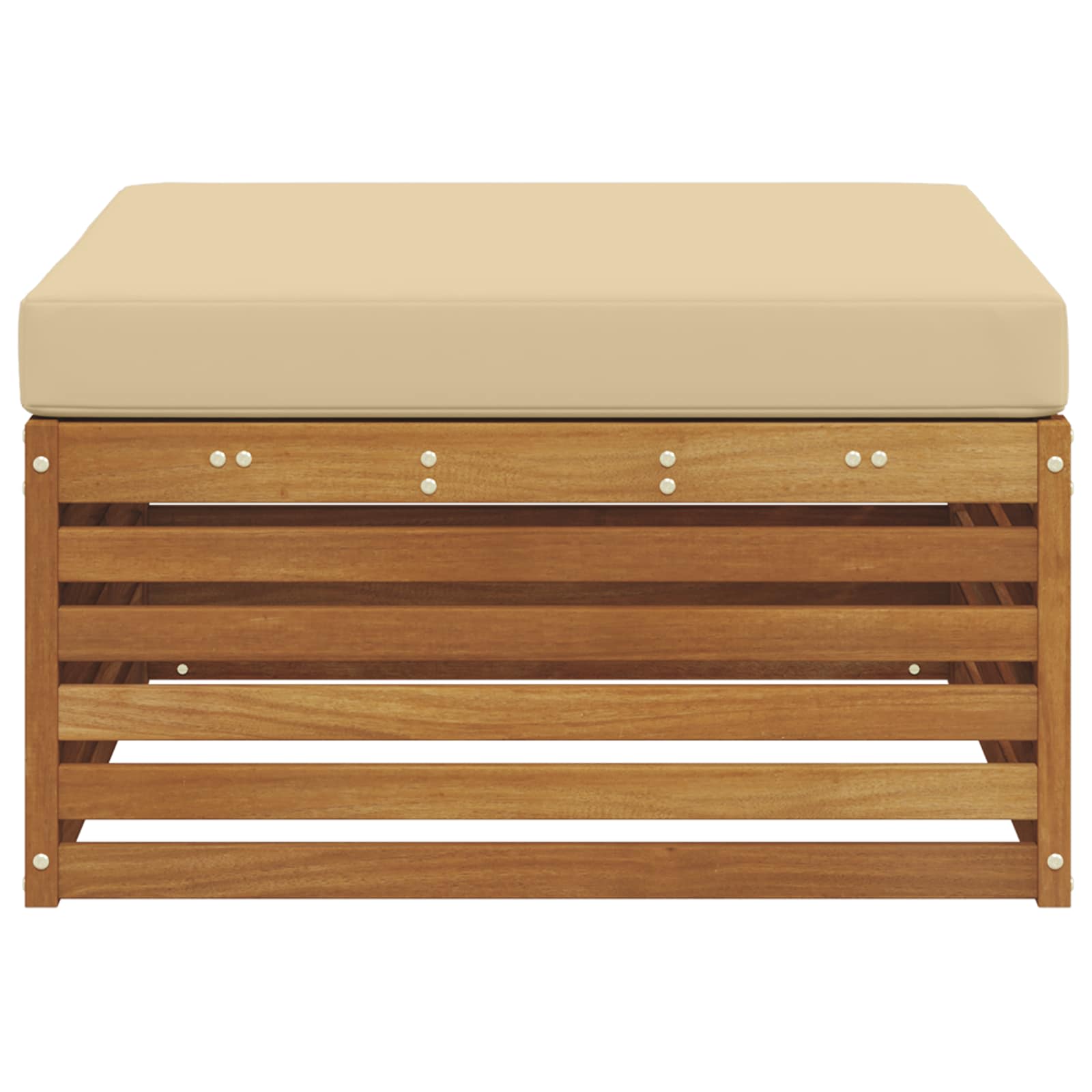 Buiten Voetenbank Massief Acaciahout Naturel image 4