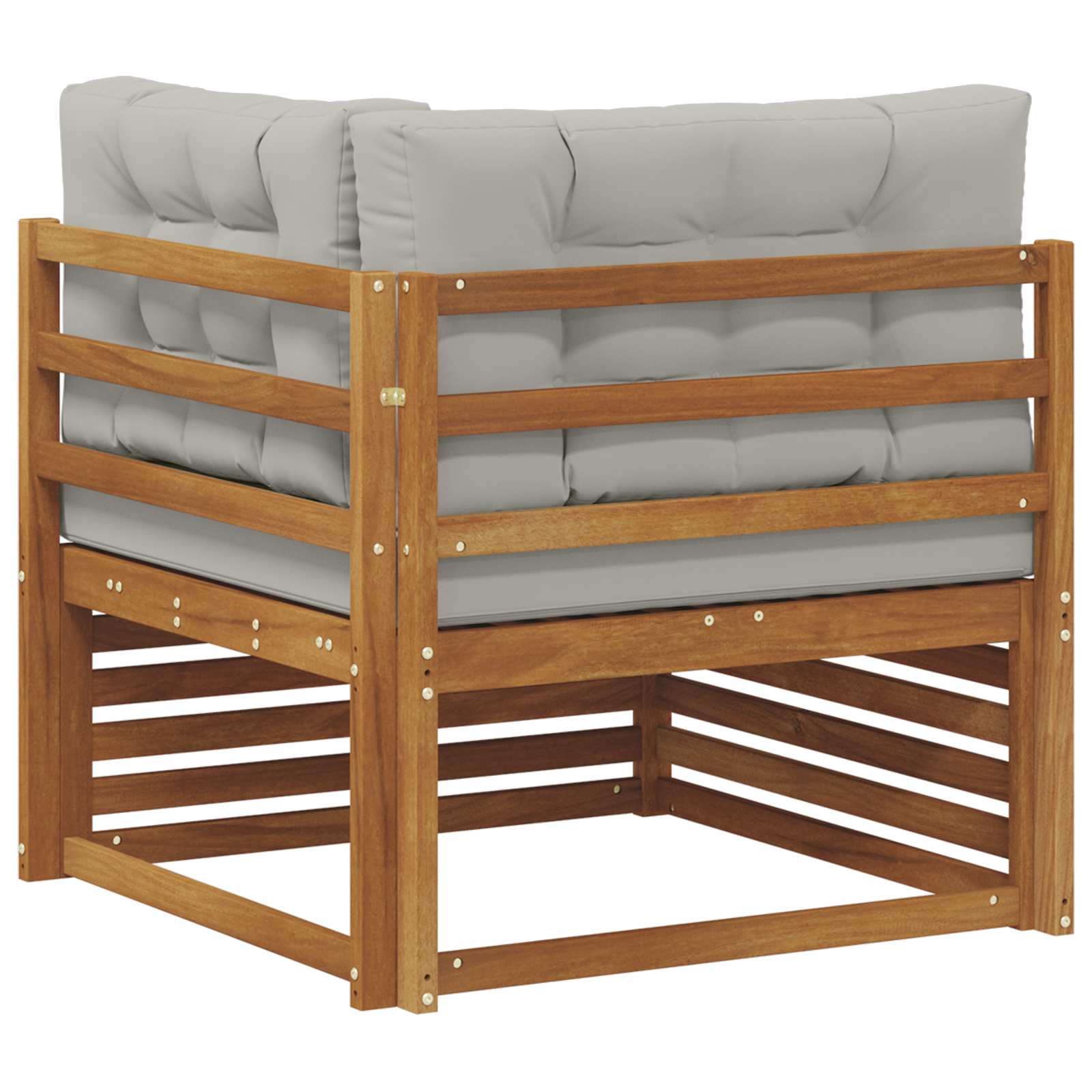 Buiten Hoek Sofa Massief Acaciahout Naturel image 5