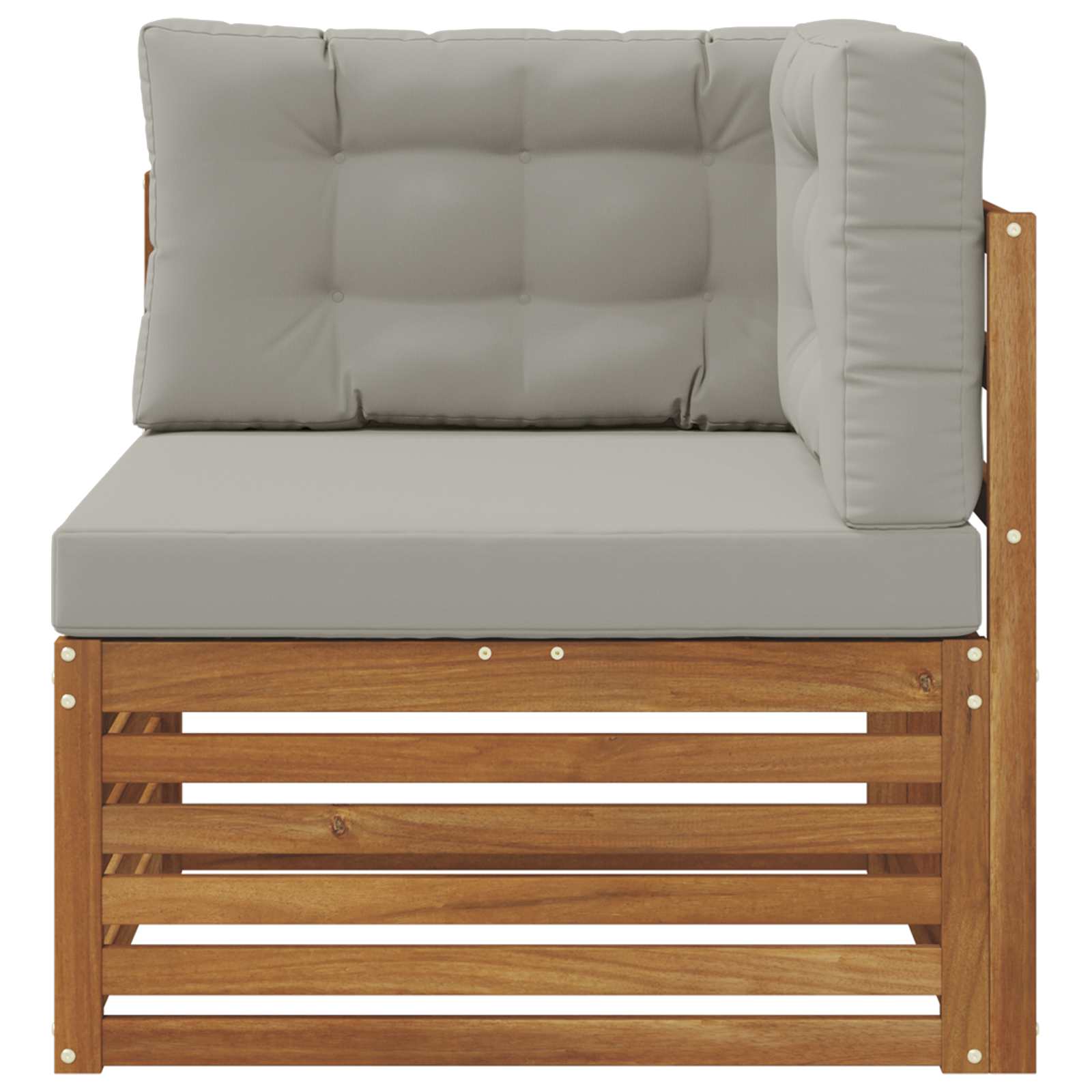 Buiten Hoek Sofa Massief Acaciahout Naturel image 3