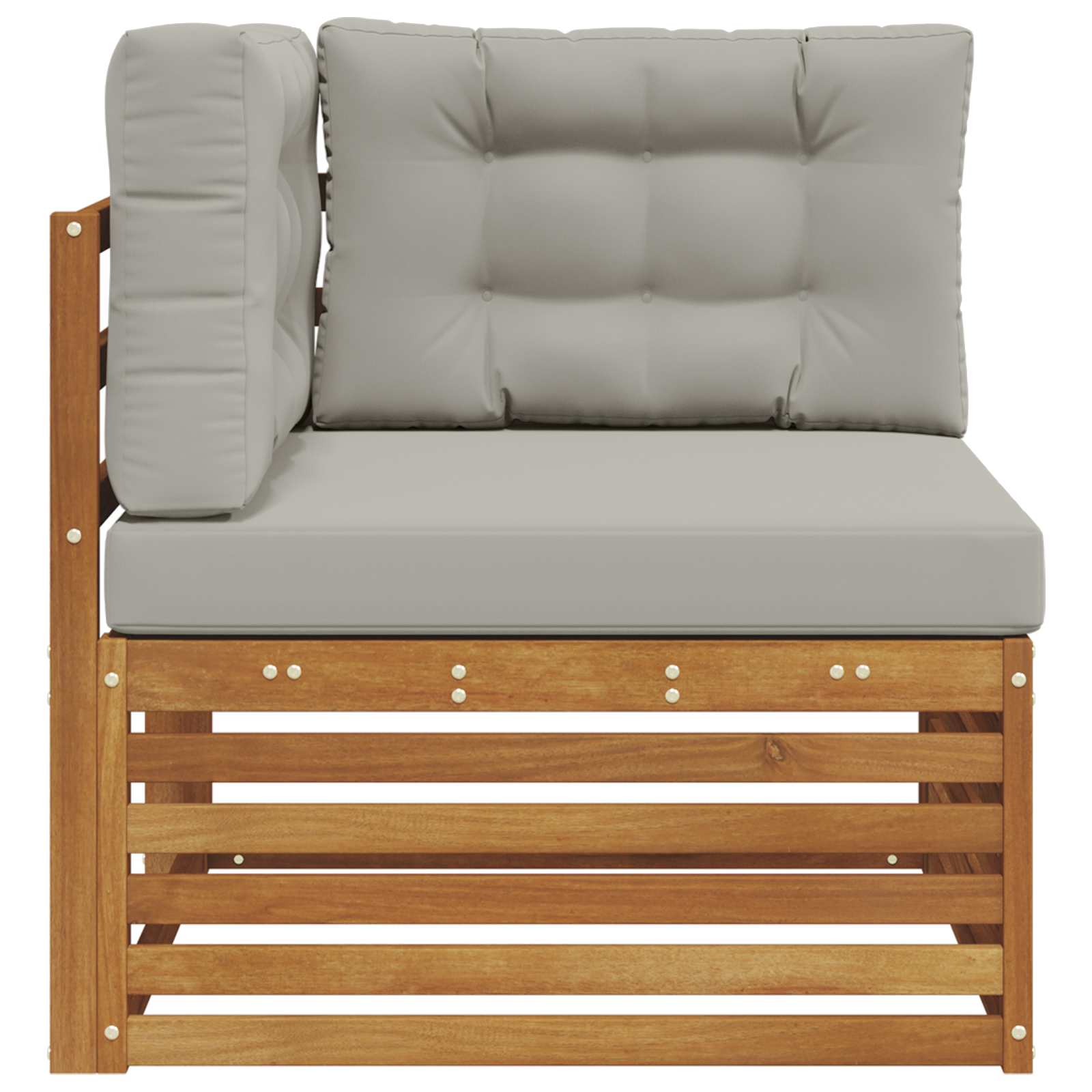 Buiten Hoek Sofa Massief Acaciahout Naturel image 4