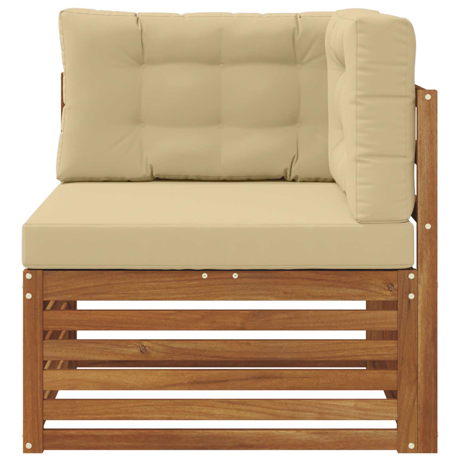 Thumbnail - vidaXL Outdoor Ecksofa Massivholz Akazie Natur