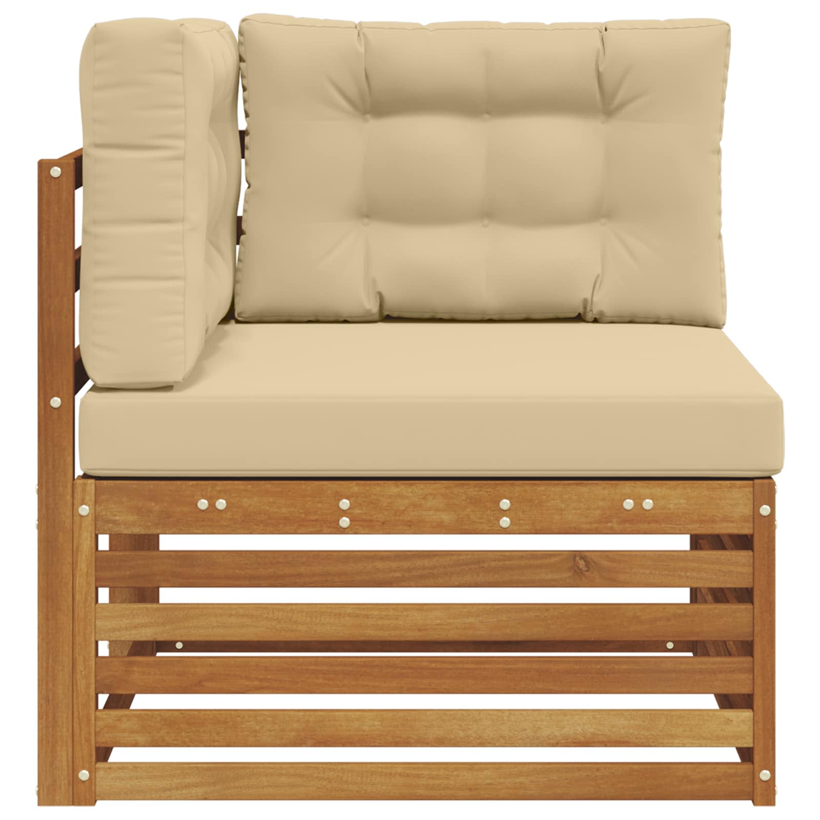 Outdoor Hoekbank Massief Acaciahout Naturel image 4