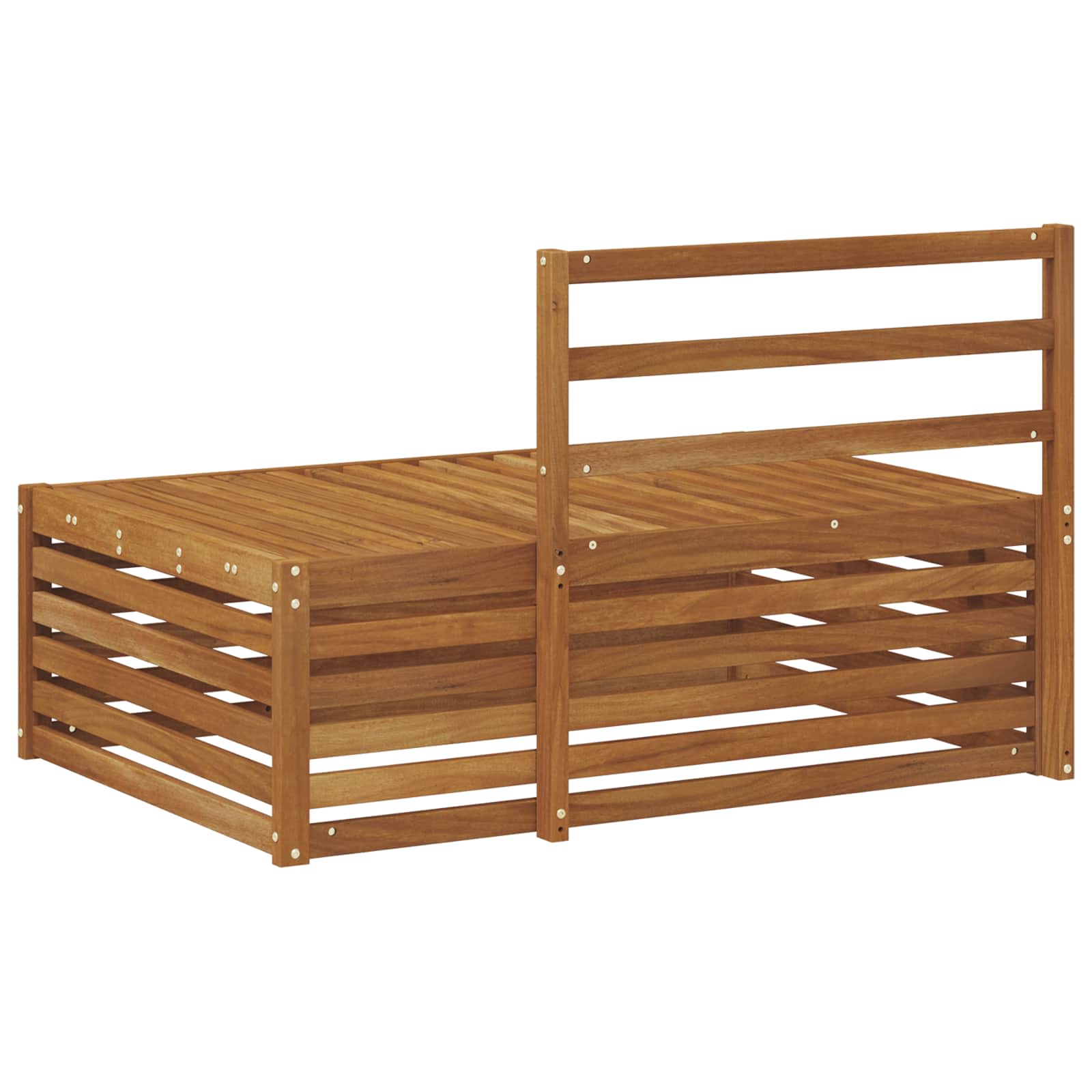 Buiten Eindbank Naturel 115 x 83 x 73 cm Massief Acaciahout image 6