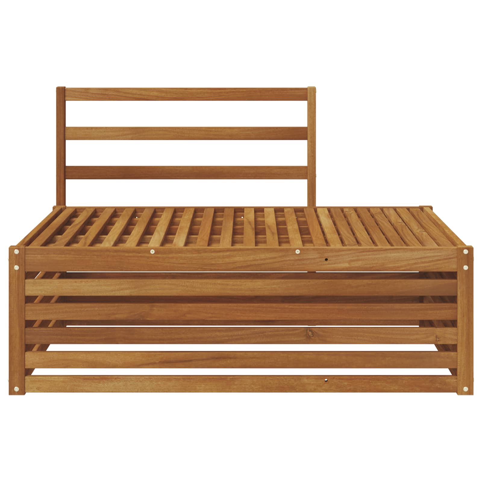 Buiten Eindbank Naturel 115 x 83 x 73 cm Massief Acaciahout image 4