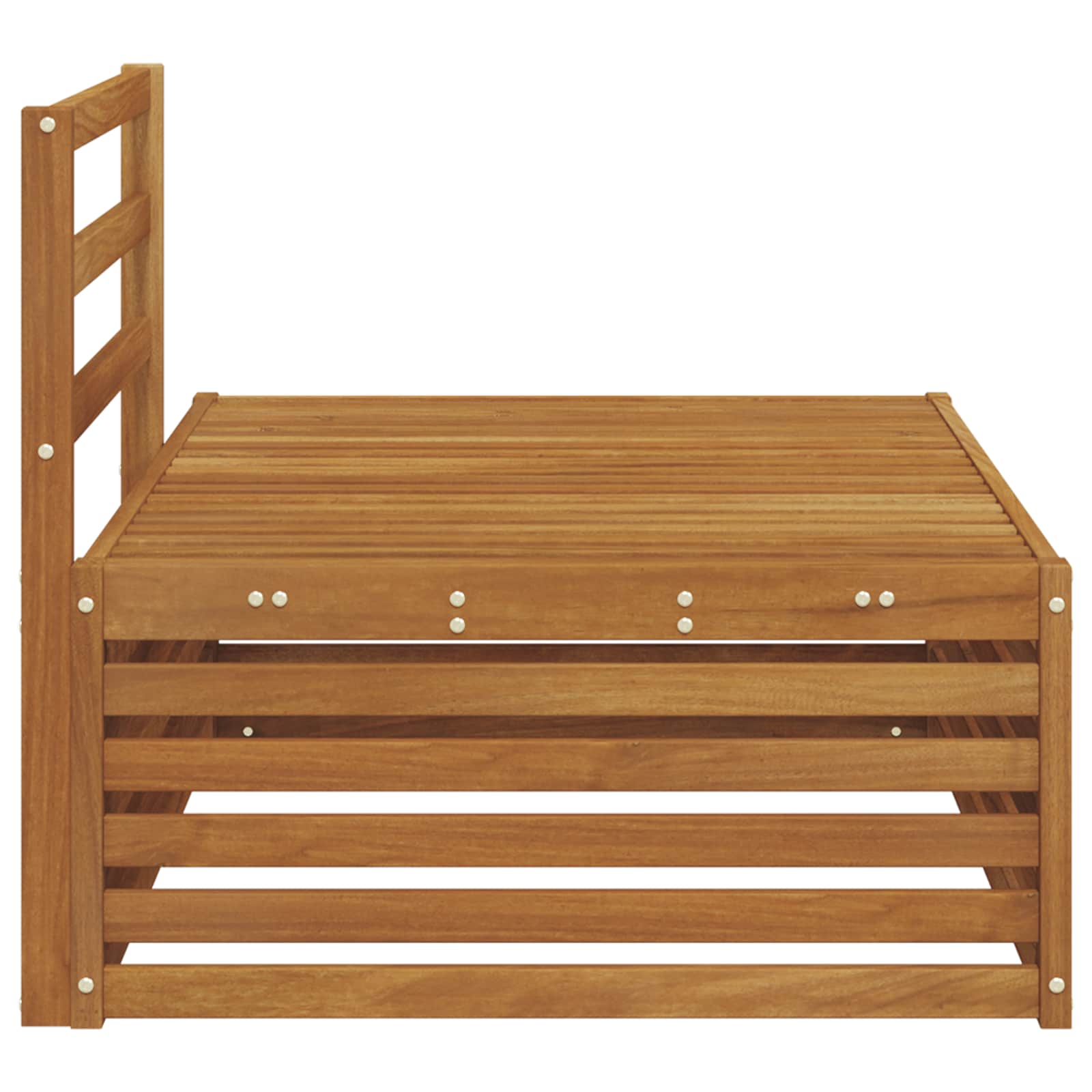 Buiten Eindbank Naturel 115 x 83 x 73 cm Massief Acaciahout image 5