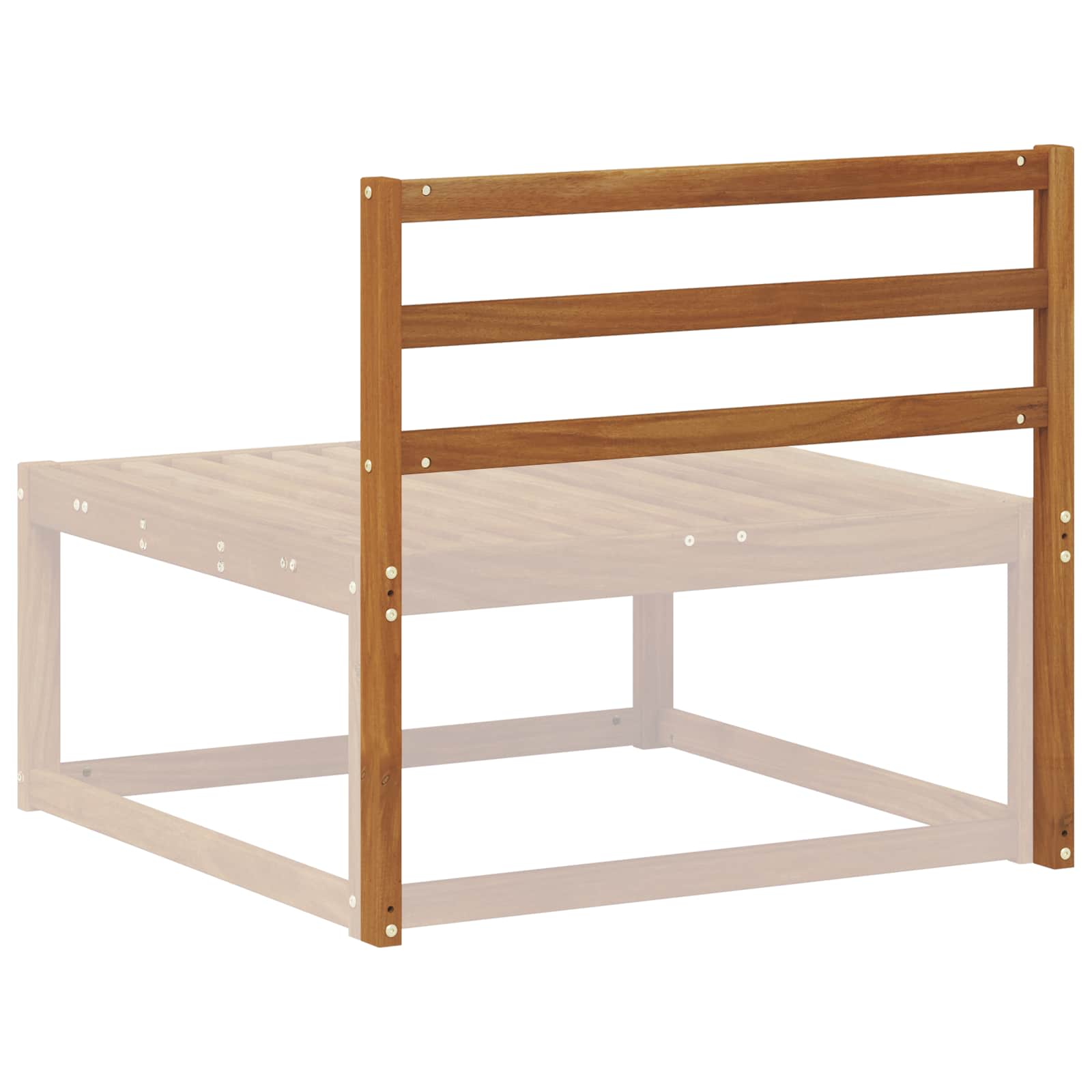 Naslonjalo za hrbet Rjava 79 x 4 x 73 cm Konstruiran les - slika 3