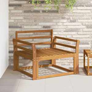 Naslonjalo 2 kos Naravna 79 x 8 x 60 cm Masiven les akacije