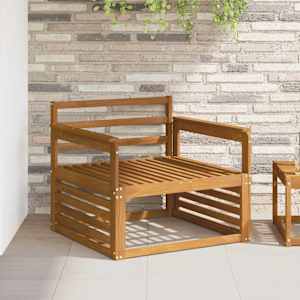 Naslonjalo 2 kos Naravna 79 x 6 x 61 cm Masiven les akacije