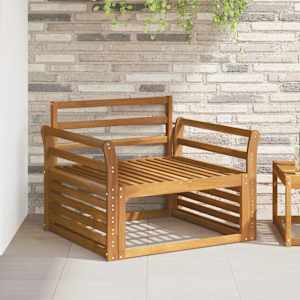 Naslonjalo 2 kos Naravna 78,5 x 8 x 60 cm Masiven les akacije