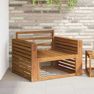 Naslonjalo 2 kos Naravna 78,5 x 10 x 61 cm Masiven les akacije