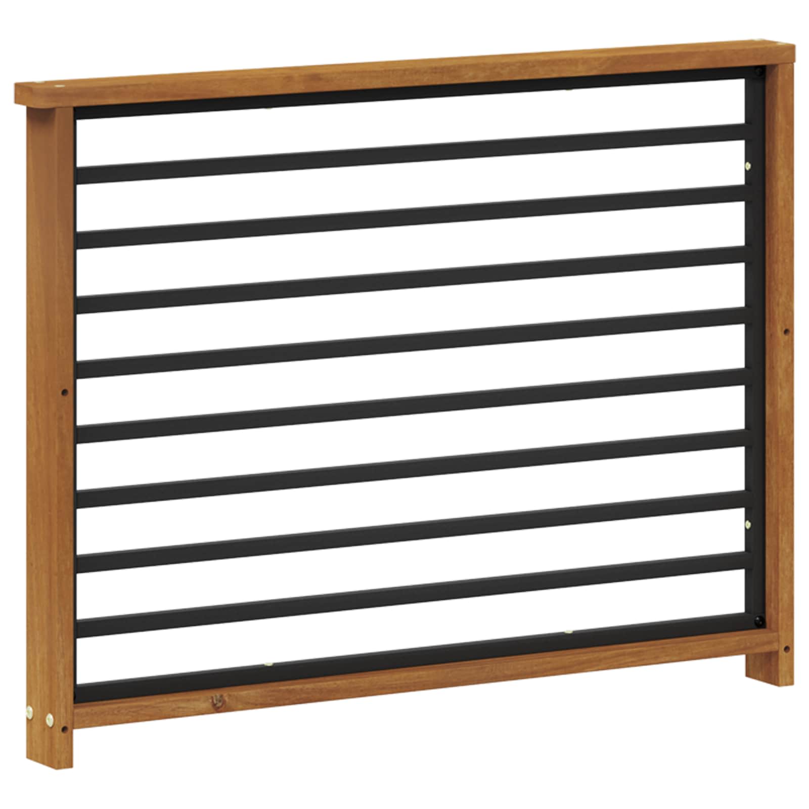 Armleuning 2 st Naturel 80 x 6 x 61 cm Massief Acaciahout image 4